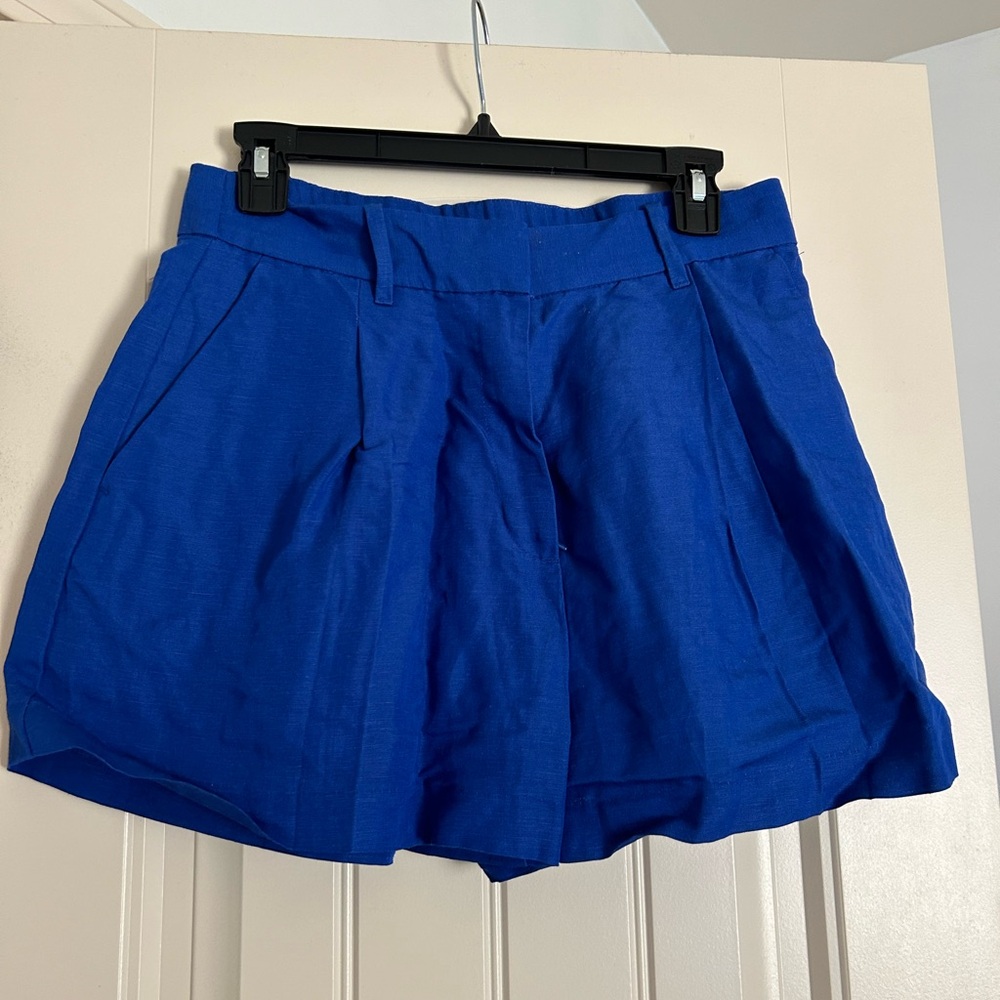 Blue Linen shorts